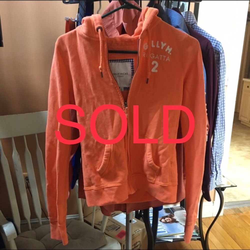 SOLD -- Orange Gilly Hicks Sweatshirt